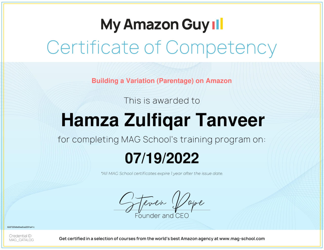 Building a Variation on Amazon Certificate